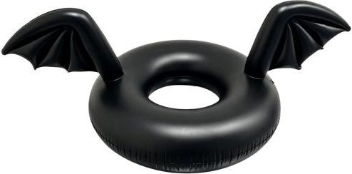 Aufblasbarer Halloween Schwimmring mit Fledermausflügeln von Soft Haven, Schwarz, PVC - Bild 1