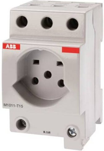 ABB Schutzkontakt-Steckdose IP20 in Weiß - Bild 1