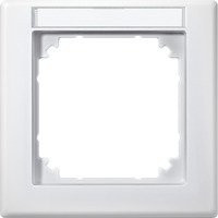 Merten Abdeckrahmen M-SMART System M mit Beschriftungsträger, Farbe: Weiß - Bild 1
