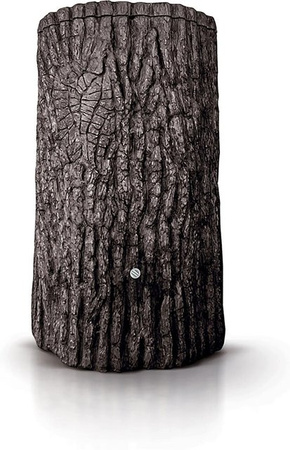 Arves Regentonne Evergreen 475 in Dunkelbraun aus PE-Kunststoff mit 3/4 Zoll Anschluss, Höhe: 120 cm, Breite: 70 cm, Tiefe: 18 cm