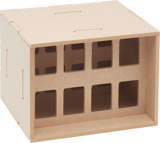 VBS Stiftebox Flexio Half Box aus Holz in Beige mit mehreren Fächern - Bild 1