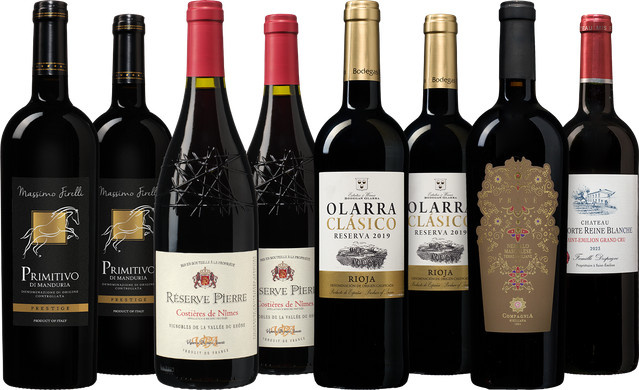 Herbsthelden Weinpaket, Rotwein, 8 x 0,75 l - Bild 1