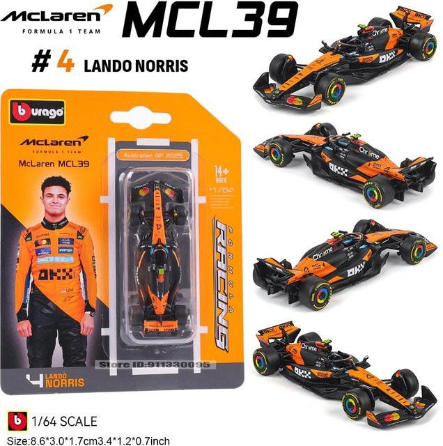 Bburago McLaren F1 Mcl39, Automodell, 1:64, ab 4 Jahren - Bild 1