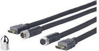 VivoLink Pro Cross Wall HDMI-Kabel mit Ethernet in Schwarz, 15 m (PROHDMICW15) - Bild 1