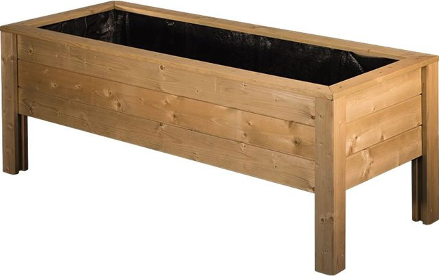 T & J Hochbeet Jens aus Fichten- und Kiefernholz in Braun, B/T/H: 192 x 72 x 72 cm - Bild 1