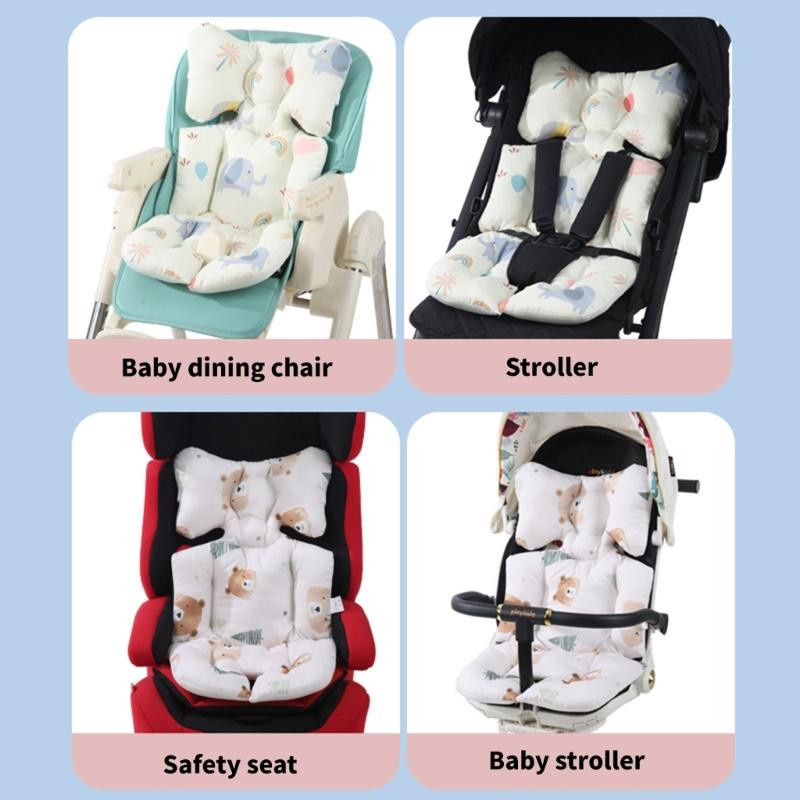 Dampfnudel Baby Kinderwagen Einlage aus atmungsaktiver Baumwolle in Multicolor - Bild 3