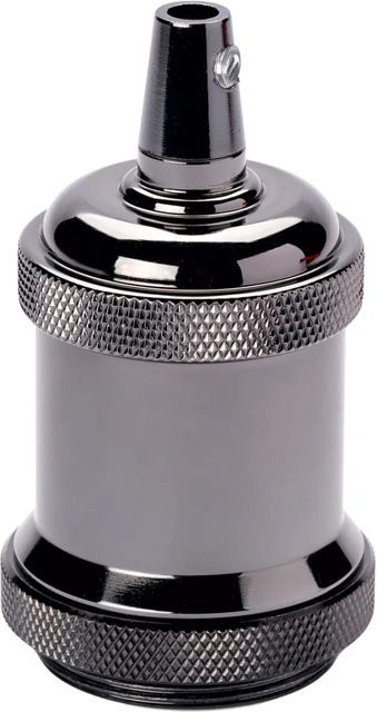 Orion Lightstyle Vintage Lampenfassung E27 in Schwarz und Gunmetall - Bild 1