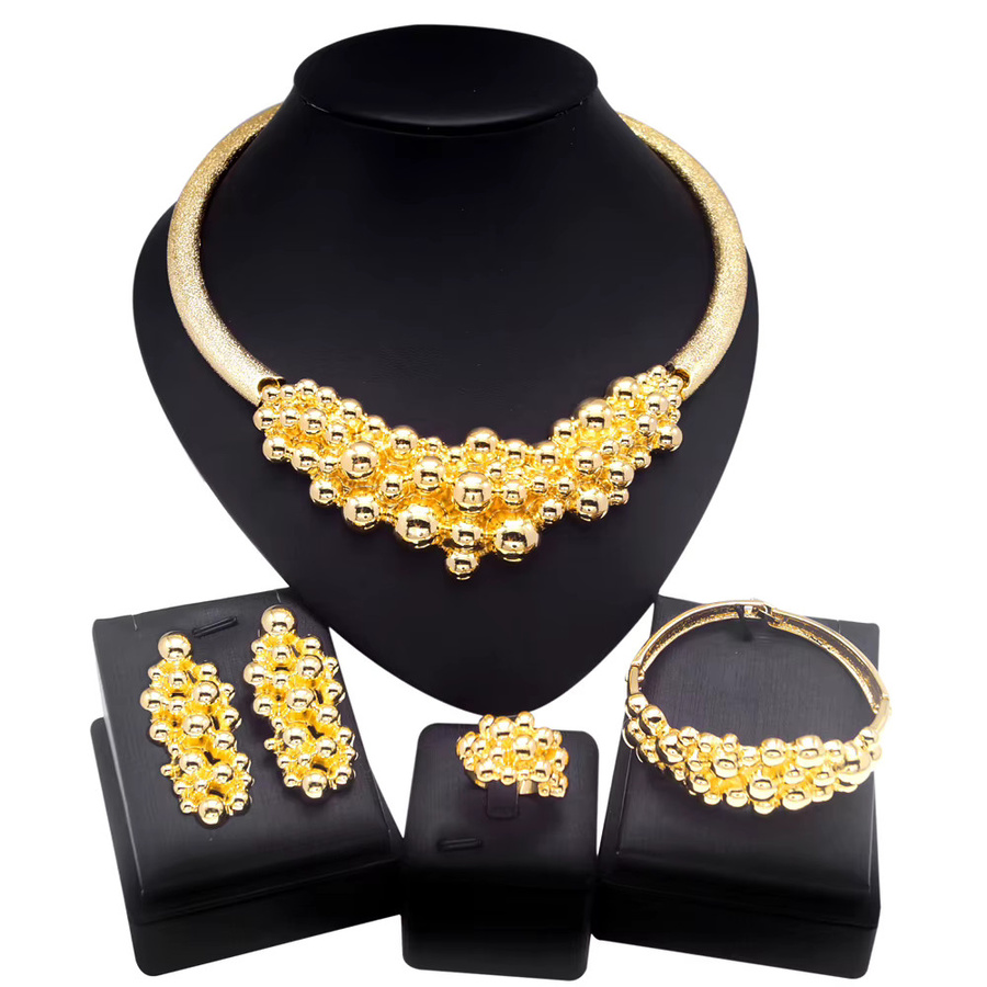 SYHOL Schmuck-Set, Gold, Damen, Hochzeit - Bild 4