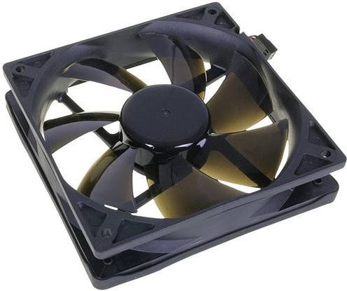 NoiseBlocker BlackSilent Pro PC-Gehäuse-Lüfter Schwarz B/H/T: 120 x 120 x 25 mm - Bild 1
