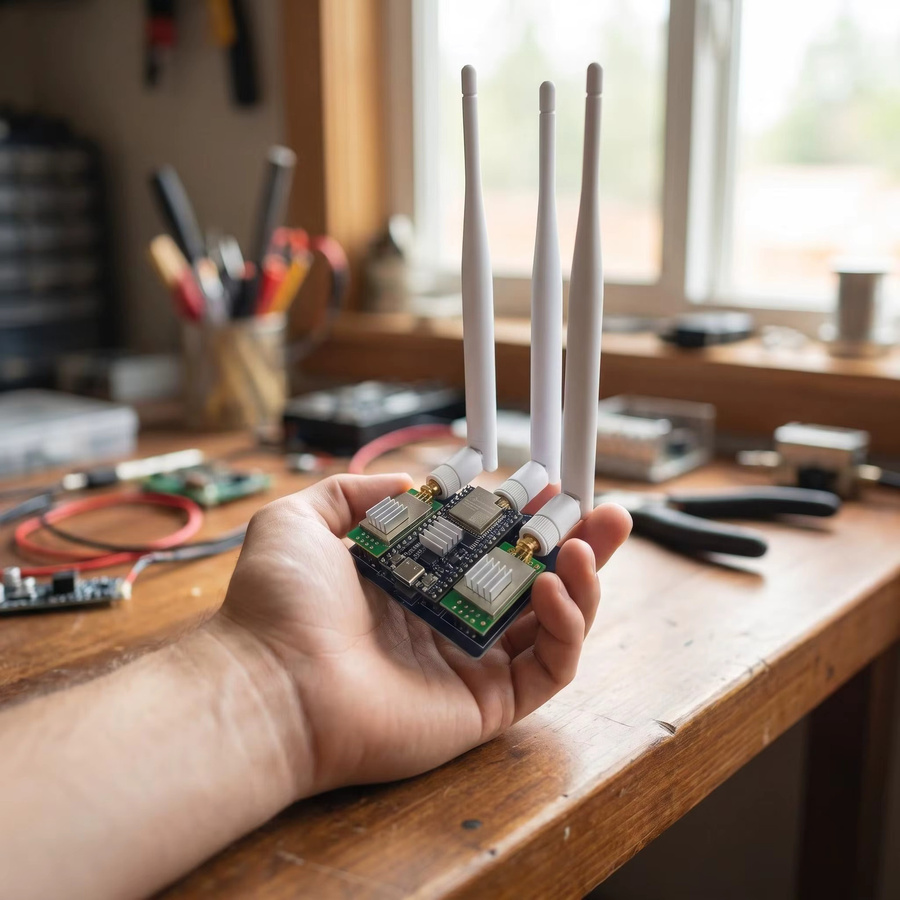 KUXA ESP32 Modul-Entwicklungsboard mit NRF24L01 PA LNA 2,4GHz Antenne für Bluetooth und WiFi Dual-Mode-Kommunikation - Bild 2