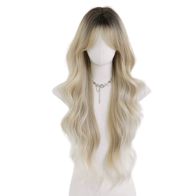 7JHH WIGS Perücke, blonde Wellen, synthetisch, Damen - Bild 5