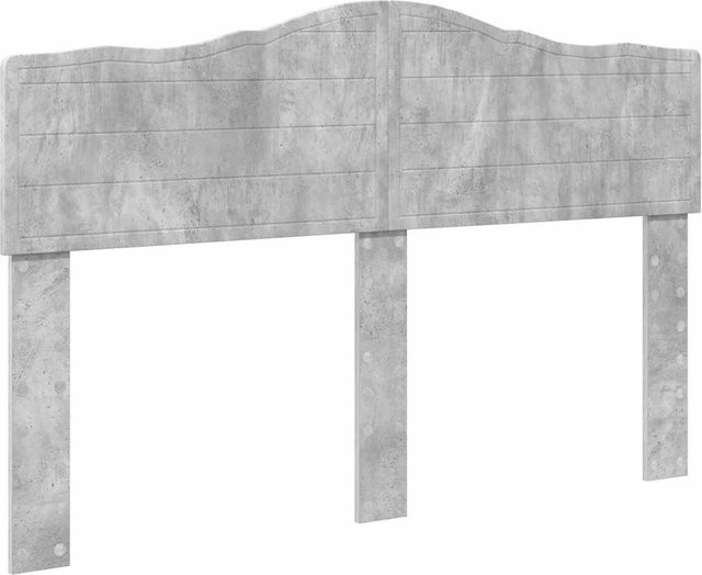 vidaXL Kopfteil in Beton Grau aus Holzwerkstoff, Breite: 160 cm - Bild 1