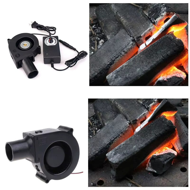 Tragbarer Metall-Schmelzventilator 9733 als zentrifugales Radialgebläse für Grill und Holzkohle mit 5000 U/min - Bild 2