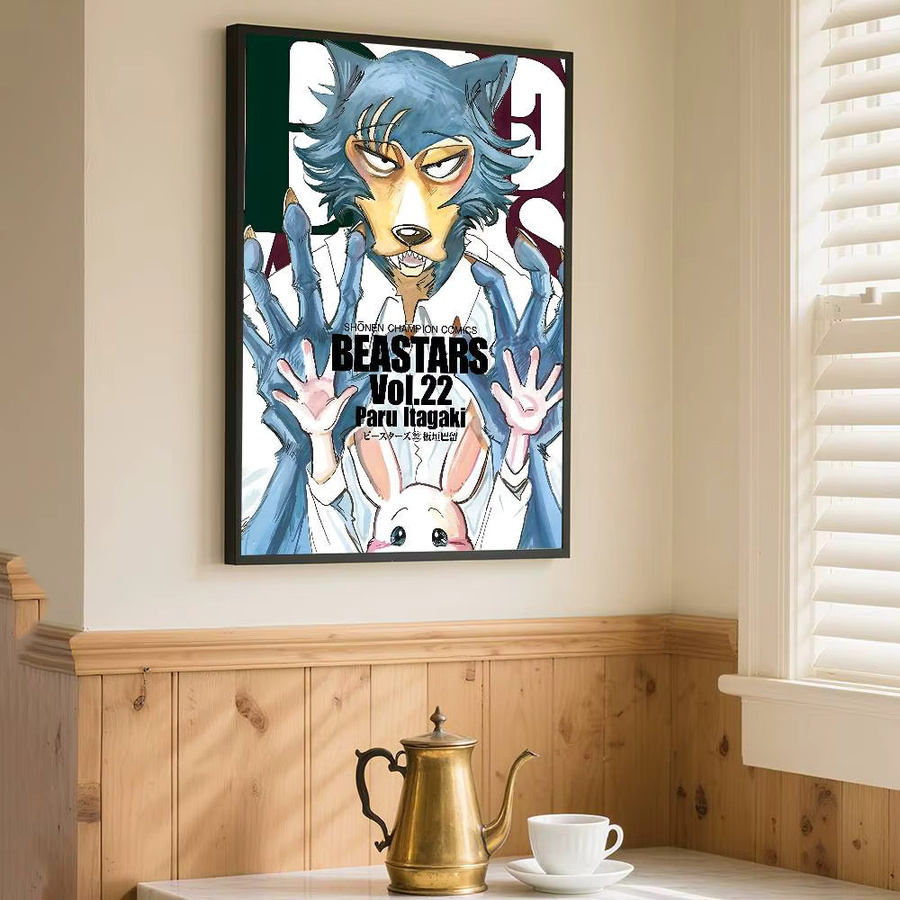 Kayou Beastars Poster Kunstdruck im Anime-Stil, Mehrfarbig, B: 15,0 cm, H: 10,0 cm - Bild 6