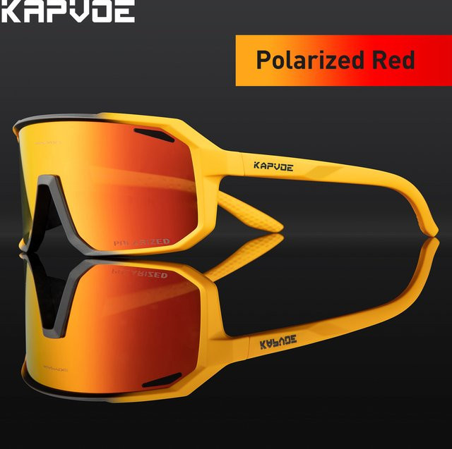 Kapvoe Sportsonnenbrille, Herren, Vollrand, Kunststoff, polarisiert - Bild 1
