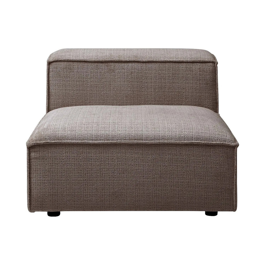 Vente-unique Sessel Ruzolo mit gerader Rückenlehne in Taupe aus Chenillestoff, Breite: 90 cm, Tiefe: 67 cm, Höhe: 105 cm - Bild 2