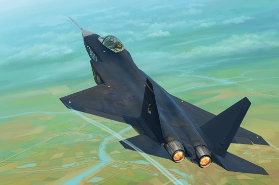 Trumpeter Shenyang J-31 Gyrfalcon, Modellfahrzeug, 1:72, Schwarz - Bild 1
