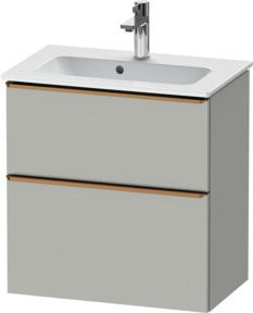 Duravit Waschtischunterschrank D-Neo Compact, grau matt, wandhängend, B/T/H: 61,0 x 37,2 x 62,5 cm - Bild 1