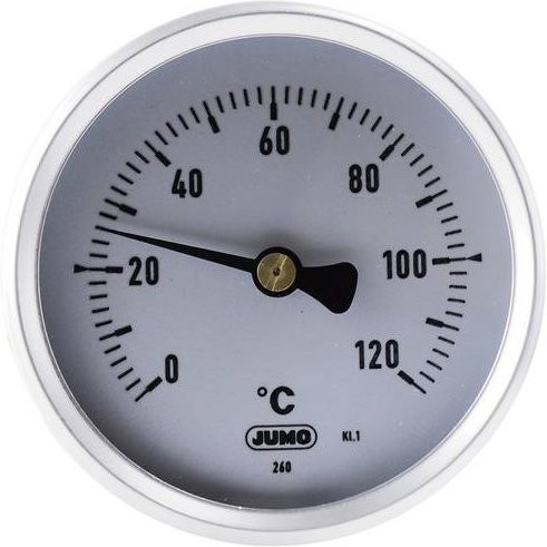 Jumo Bimetallthermometer in Silber und Weiß aus Edelstahl - Bild 1