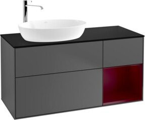 V&B Waschtischunterschrank Finion in Anthrazit, Breite: 120 cm, Tiefe: 50,1 cm, Höhe: 50,1 cm - Bild 1