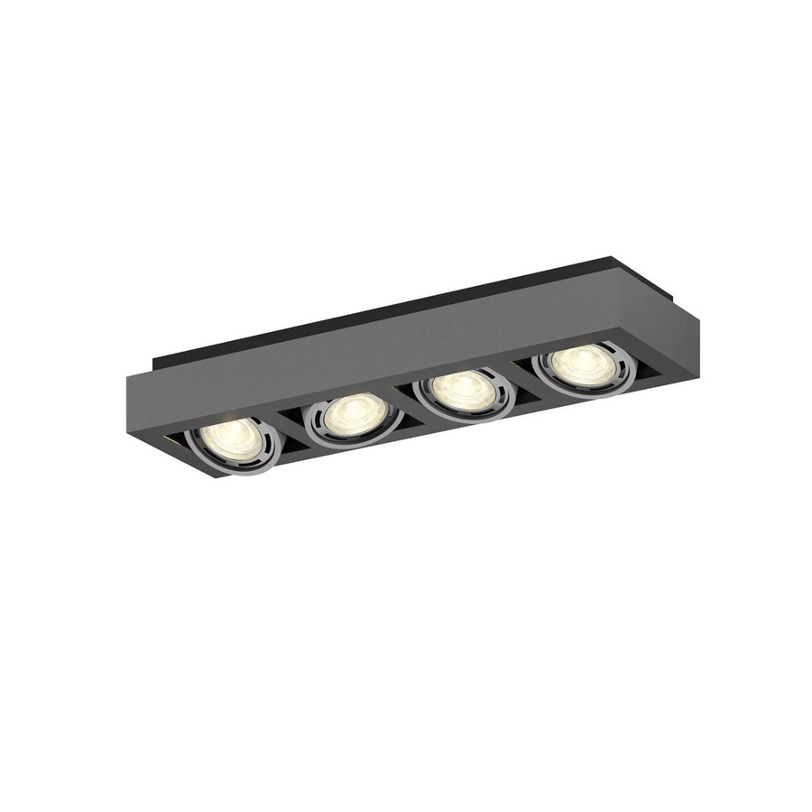 Arcchio Deckenlampe Ronka Modern Schwarz aus Aluminium, 4-flammig, GU10, verstellbar - Bild 2