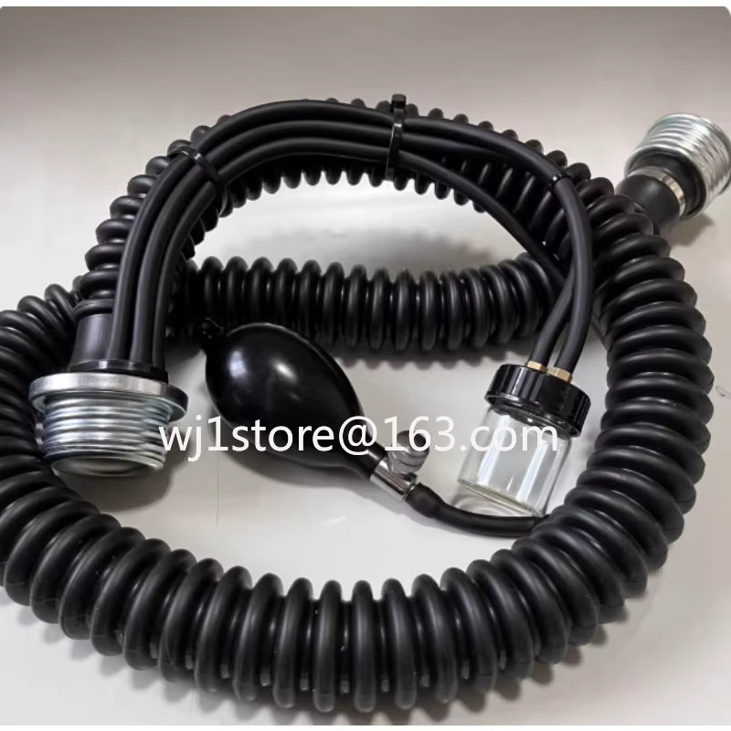 HAOYUNMA Gasmaske Metall-Luftschlauchverbinder aus Messing in Schwarz - Bild 5