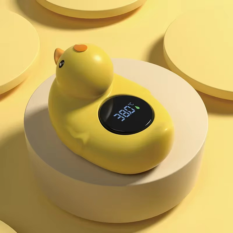 Schwimmendes Baby Badewannen Thermometer in Gelb mit Temperatursensor für die Dusche - Bild 4