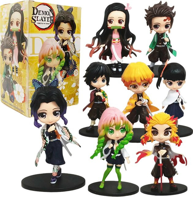 Bandai Demon Slayer Actionfiguren, 1-8 Stück, Kunststoff, Bunt / Mehrfarbig - Bild 1