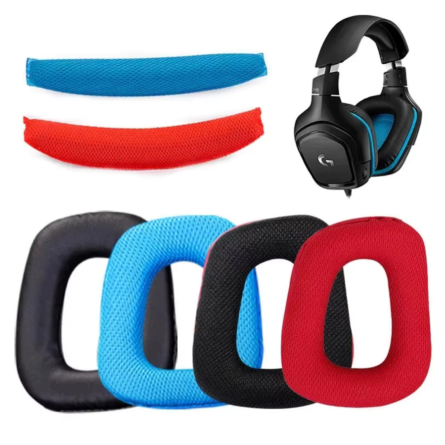 Ersatz-Ohrpolster für Logitech Headsets G331 G332 G432 G431 G430 G230 G231 G930 in Schwarz - Bild 4