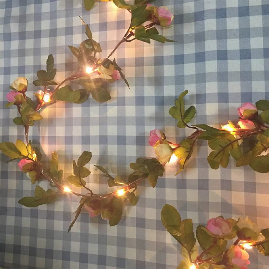 KIKIELF Solar LED Rosen-Lichterkette für den Außenbereich in Warmweiß und Multicolour - Bild 3