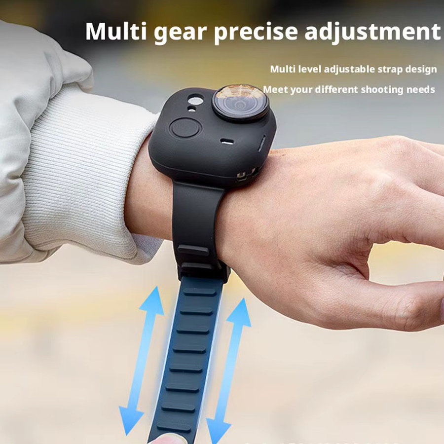 Insta360 GO Sportkamera-Schutzhülle mit verstellbarem Ultra Strap Armband aus Silikon, mehrfarbig - Bild 2