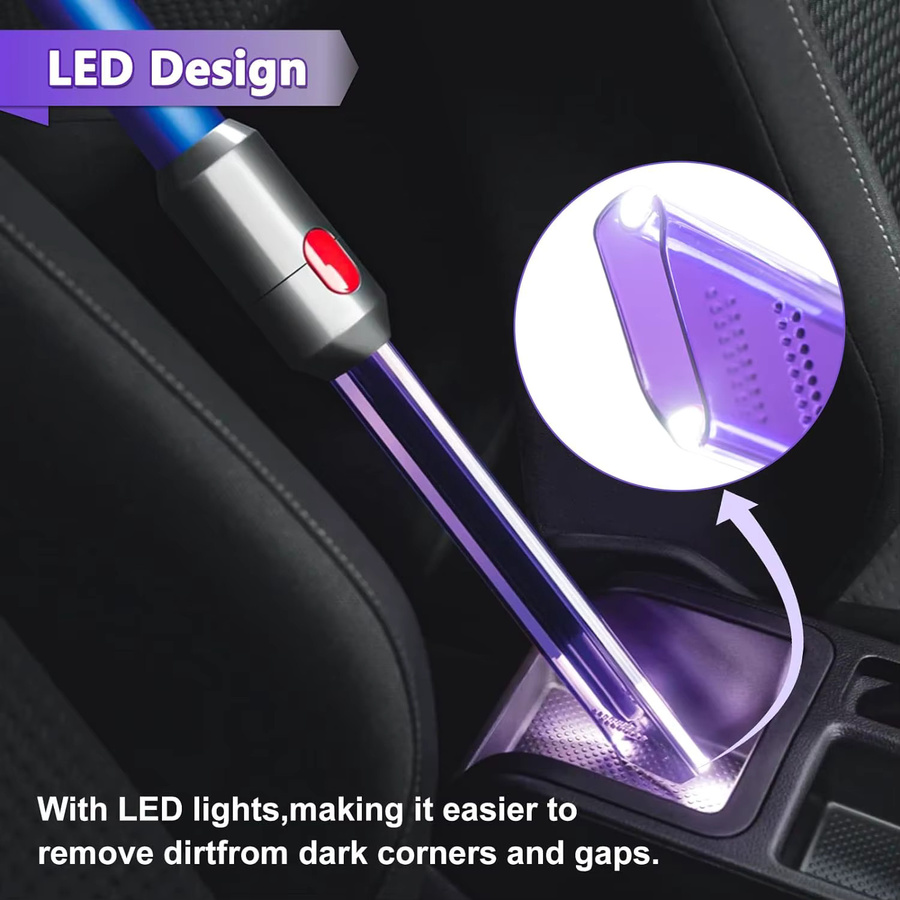 Dyson Ersatz Licht Rohr Fugendüse in Purple für V7 V8 V10 V11 V15 Cordless Staubsauger - Bild 2