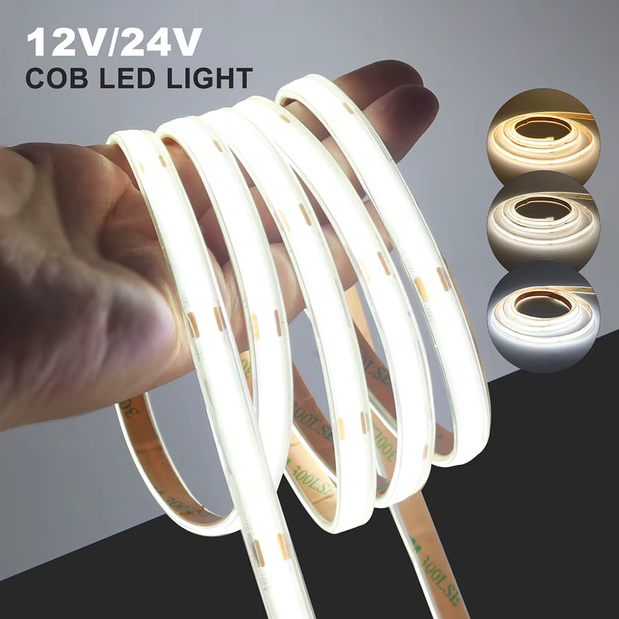RAZEND Wasserdichtes COB-LED-Streifenlicht IP67 mit 320 LEDs/m, 12 V, CCT Farbtemperatur wählbar, flexibles LED-Band für lineare Beleuchtung - Bild 2