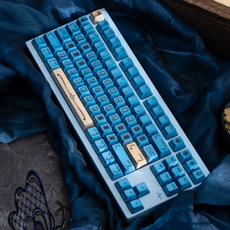 Venit Keys Tastenkappen Set mit Tier-Design im Cherry-Profil aus PBT in Blau Metallic - Bild 4