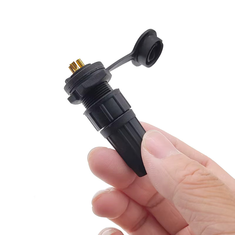 CNMAWAY 10-teiliges wasserdichtes Kunststoff-Steckverbinder-Set IP67 PY07 Z108 in Schwarz mit verschiedenen Pin-Größen von 2-polig bis 8-polig für elektrische Verkabelung - Bild 2