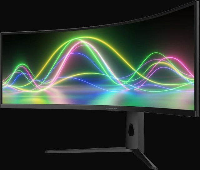 LC-Power LC-M49QCK Curved Monitor, 124,5 cm, VA-Panel, QHD 1440p, 120 Hz, Schwarz, DisplayPort und 2x HDMI - Bild 1