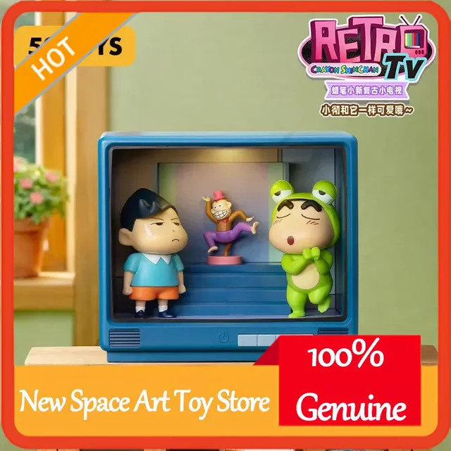 52toys Crayon Shin Chan Retro TV, Leuchtende Blindbox-Figur, Einzelfigur - Bild 1