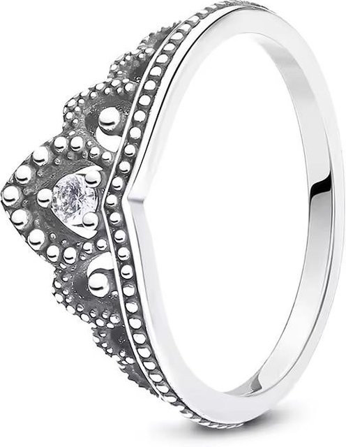 Ring 925 Silber, Zirkonia, Perle, Vintage, Damen - Bild 1