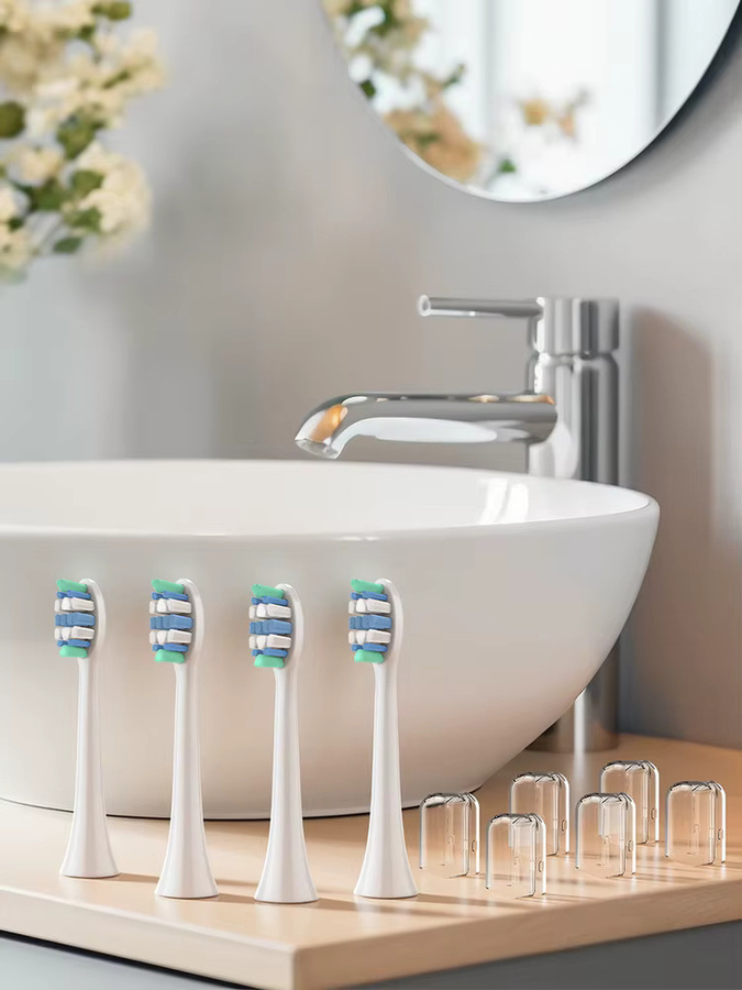 Philips Ersatzbürstenköpfe, 4 Ersatzbürstenköpfe und 6 wiederverwendbare Zahnbürstenköpfe, kompatibel mit Philips Sonicare - Bild 2