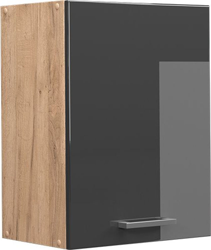 Vicco Hängeschrank Modern mit Drehtüren in Anthrazit und Goldkraft Eiche, B: 45 cm, H: 60 cm, T: 31 cm - Bild 1