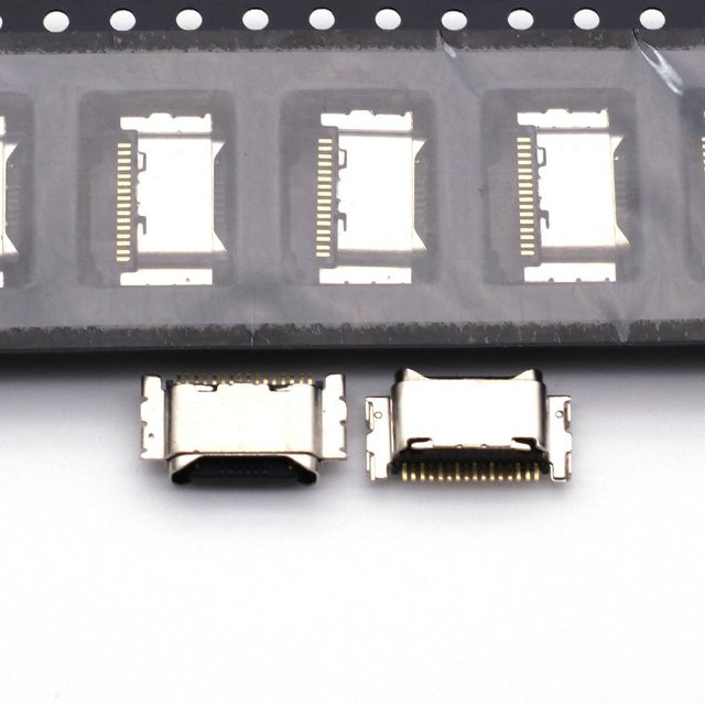 10er Set USB-C Ladeport Ersatzstecker für OPPO A95 A93 A92 A55 A52 A53 A32 A16 in Silber - Bild 1