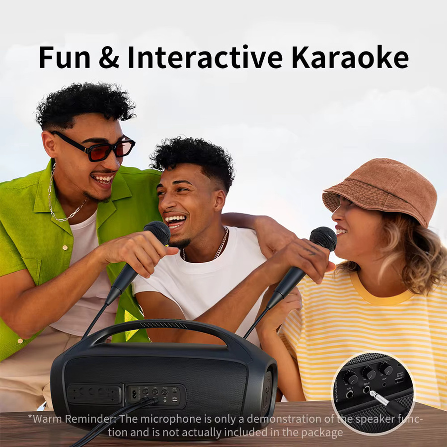 Tribit StormBox Blast 2 Bluetooth-Lautsprecher in Schwarz mit 200W Leistung, Subwoofer, IP67 Wasserdichtigkeit und 30 Stunden Spielzeit - Bild 5
