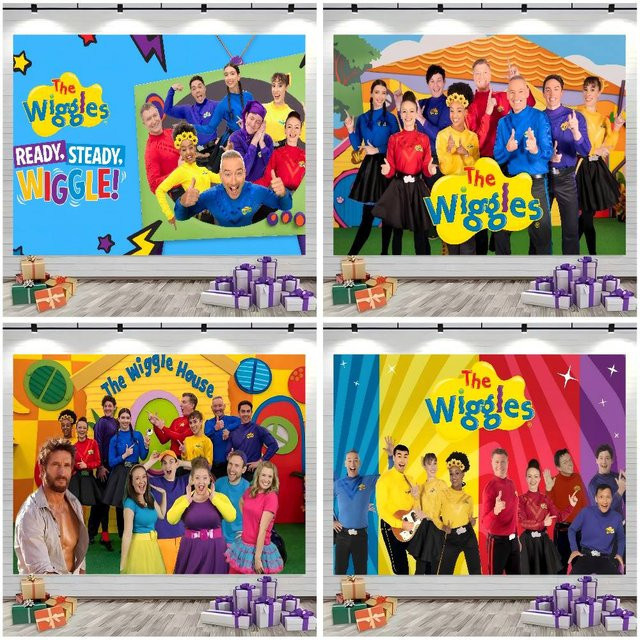 Mesuca The Wiggles Geburtstagsparty-Banner, bunter Fotografie-Hintergrund für Kinder, B/H: 120 x 70 cm - Bild 1