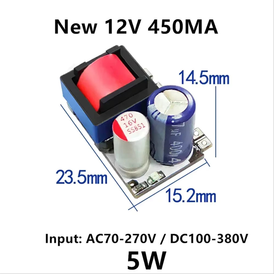 AC-DC Precision Buck Converter Modul Step Down Netzteil 220V zu 5V 700mA 12V 400mA 10V 300mA 3W-10W in Multicolour - Bild 1