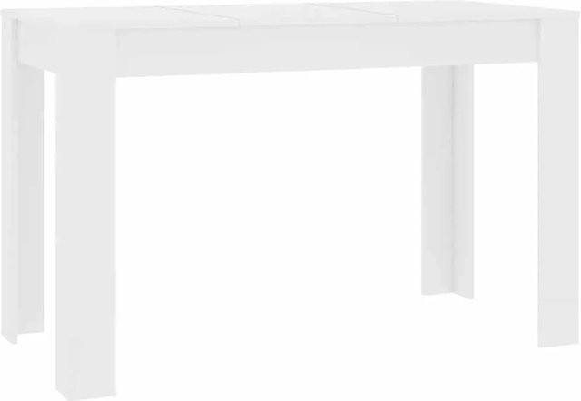 vidaXL Esstisch aus Holzwerkstoff in Weiß, B/T/H: 120 x 60 x 76 cm - Bild 1