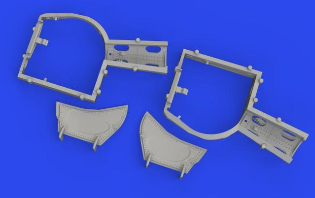 Eduard Messerschmitt Bf 109 K-4 Wheel bays, Zubehör, Grau - Bild 1