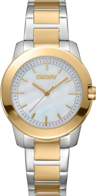 DKNY Armbanduhr, Quarz, Edelstahl, Two Tone, 32 mm, Damen - Bild 1