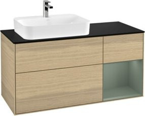 V&B Waschtischunterschrank Finion mit LED-Wandbeleuchtung, Wandmontage, Breite: 120 cm - Bild 1
