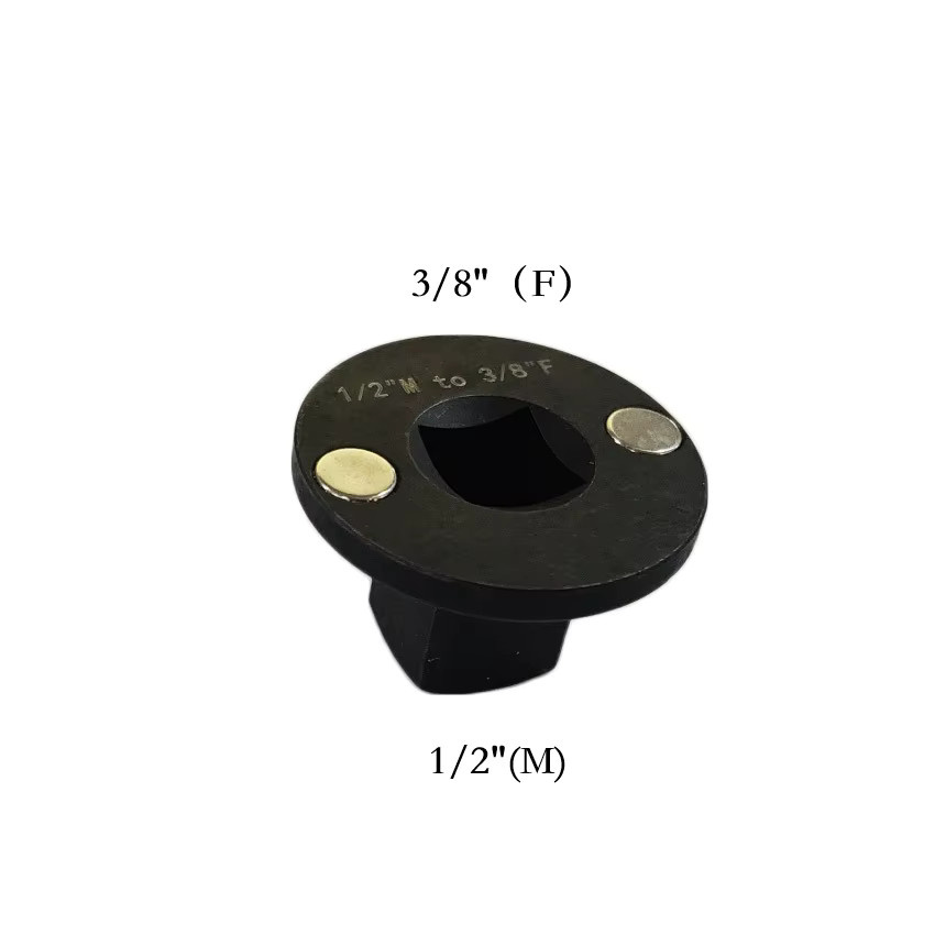 DAZZLEEX Niedrigprofil-Steckschlüsseladapter Set in Schwarz, Ratschenadapter für Elektrowerkzeuge (3/4 auf 1 Zoll, 1/2 auf 3/4, 3/8 auf 1/2 Zoll) - Bild 4