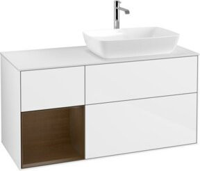 V&B Waschtischunterschrank Finion in Weiß lackiert, Breite: 120 cm, Tiefe: 50,1 cm, Höhe: 50,1 cm - Bild 1